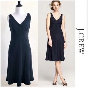 J. Crew Silk Sophia V-Neck Formal Dress